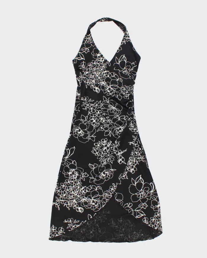 Vintage Y2k 00s Le Chateau Floral Halter Dress - XS sold by Rokit
