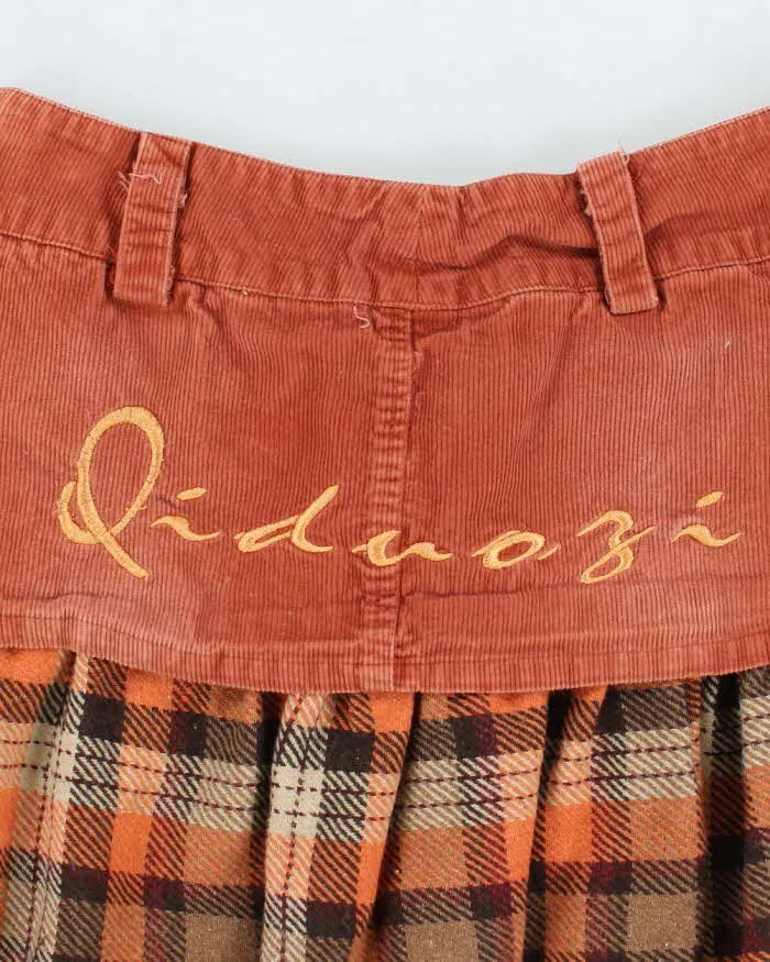 Vintage Y2k 00s Yien Paris Corduroy & Checked Skirt - XS sold by Rokit product image thumbnail 4