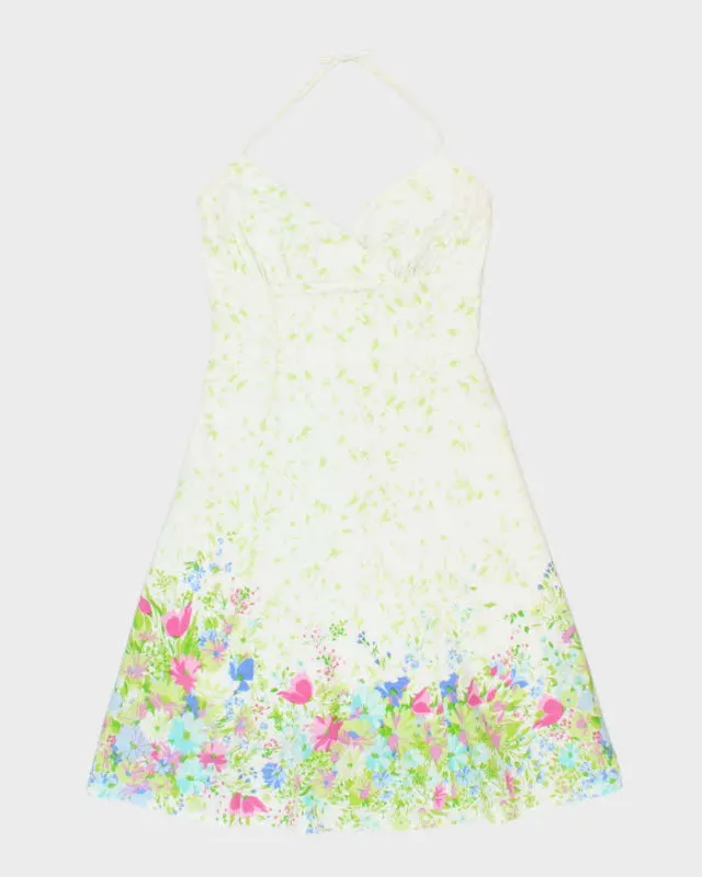 Vintage Y2k 00s Final Touch Halter Neck Dress - S sold by Rokit