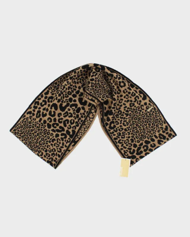 Deadstock Vintage Y2k 00s Michael Kors Leopard Print Snood sold by Rokit
