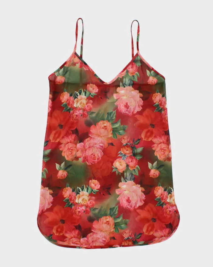 Vintage 90s Undercover Wear Sheer Floral Slip Dress - S sold by Rokit