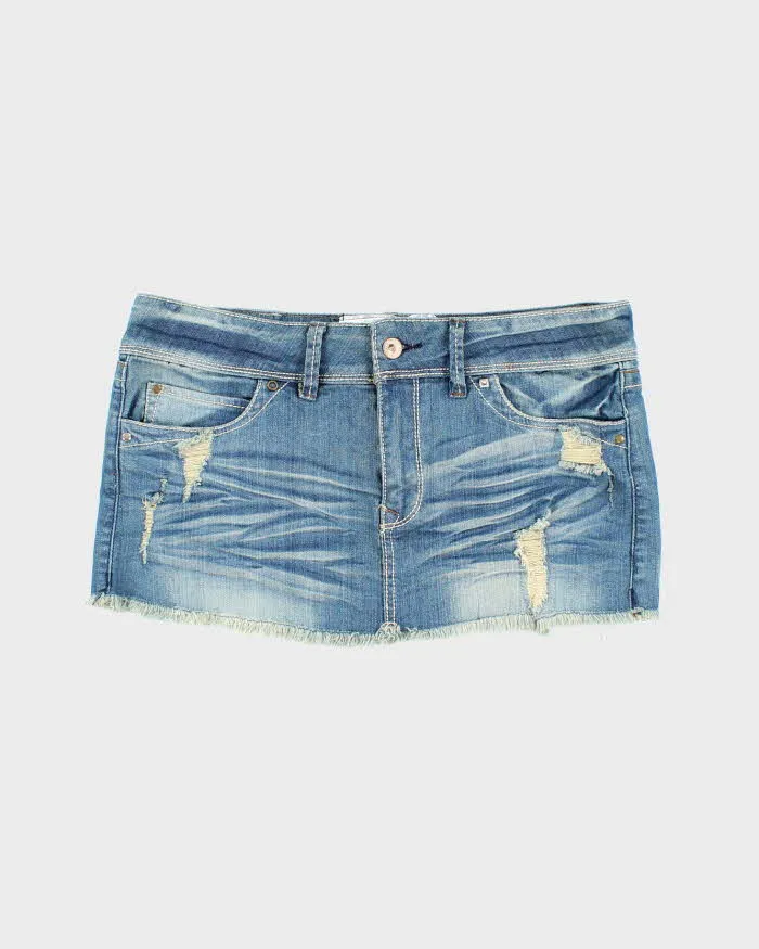 Vintage Y2k 00s Doll House Denim Mini Skirt - M sold by Rokit