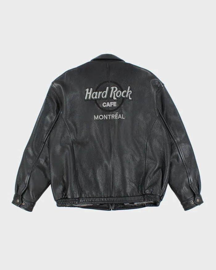 Vintage 90's Hard Rock Café Montreal Heavyweight Leather Jacket - XL sold by Rokit product image thumbnail 2