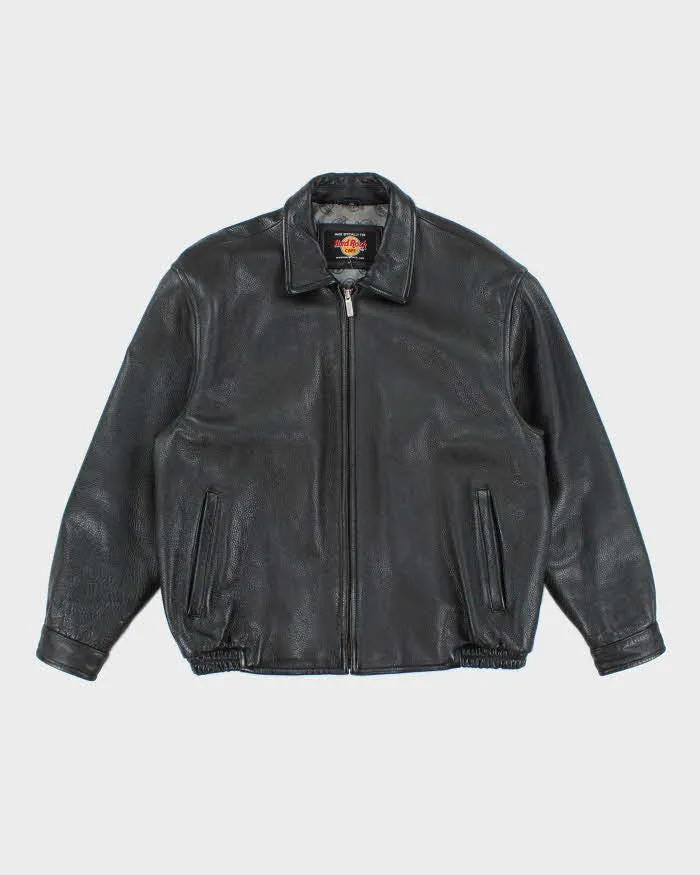 Vintage 90's Hard Rock Café Montreal Heavyweight Leather Jacket - XL sold by Rokit
