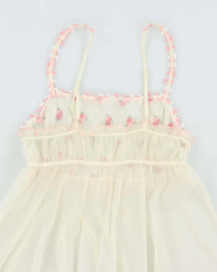 Vintage 90s Mesh Sip Mini Dress - XS sold by Rokit product image thumbnail 4
