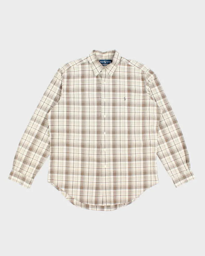 Vintage Ralph Lauren Checked Long Sleeve Shirt - L sold by Rokit