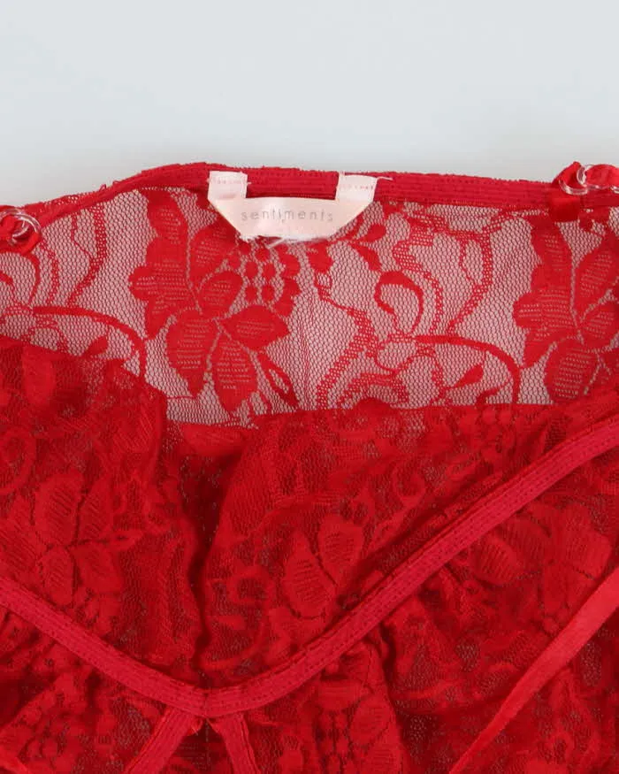 Vintage Y2k 00s Sentiments Lace Halter Neck Top - S sold by Rokit product image thumbnail 5
