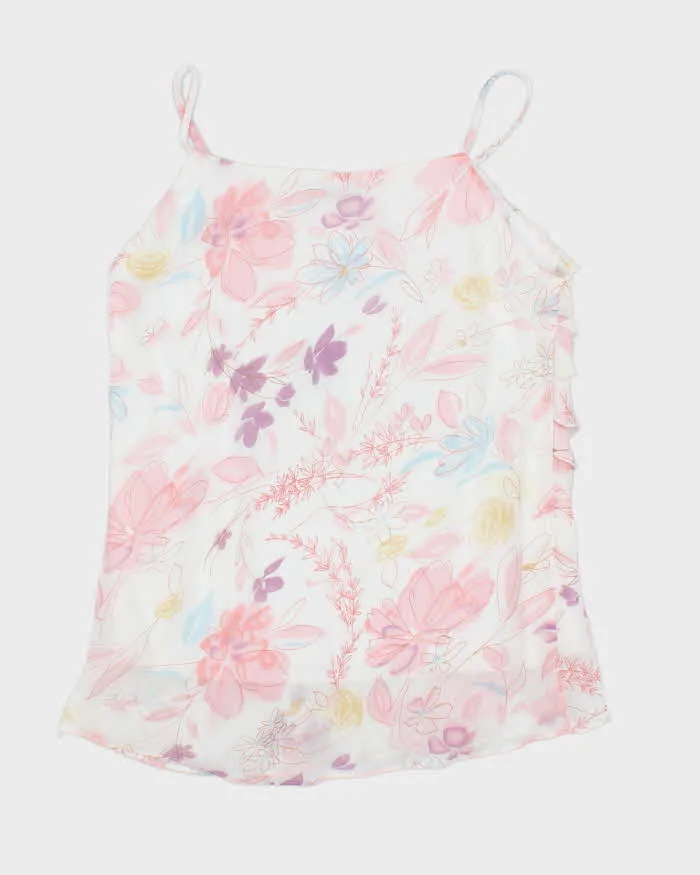 Vintage Y2k 00s Christian Ferre Flora Ruffle Cami - S sold by Rokit product image thumbnail 2