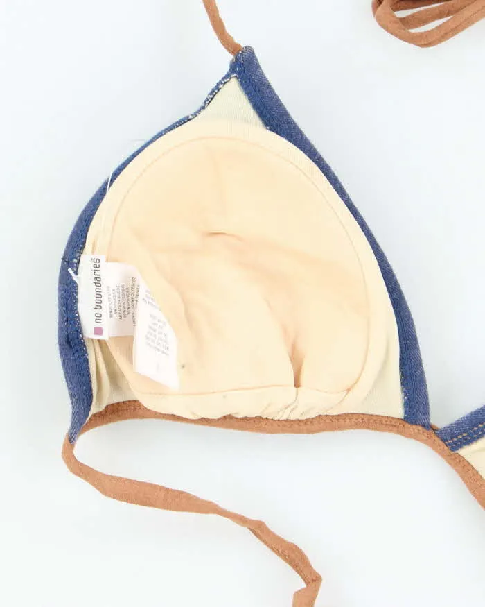 Vintage Y2k 00s No Boundaries Embroidered Bikini Top - M sold by Rokit product image thumbnail 4