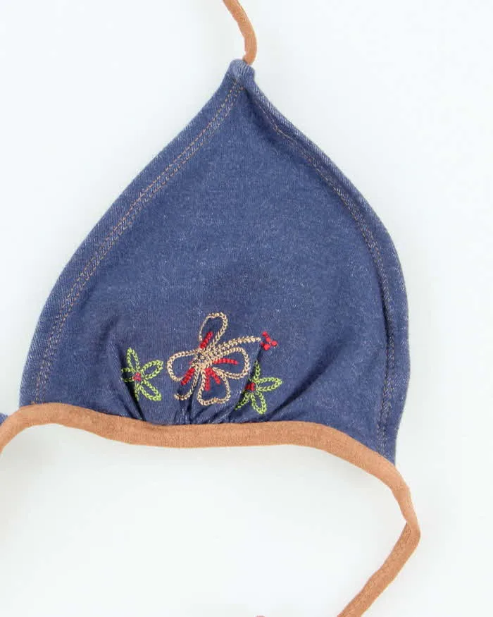 Vintage Y2k 00s No Boundaries Embroidered Bikini Top - M sold by Rokit product image thumbnail 3