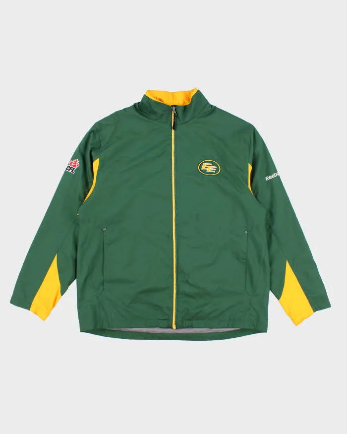Vintage 2000's Reebok Edmonton Elks Canadian Football Windbreaker Jacket - M sold by Rokit