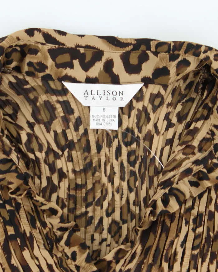 Vintage Y2k 00s Alison Taylor Leopard Print Crinkle Blouse - S sold by Rokit product image thumbnail 5
