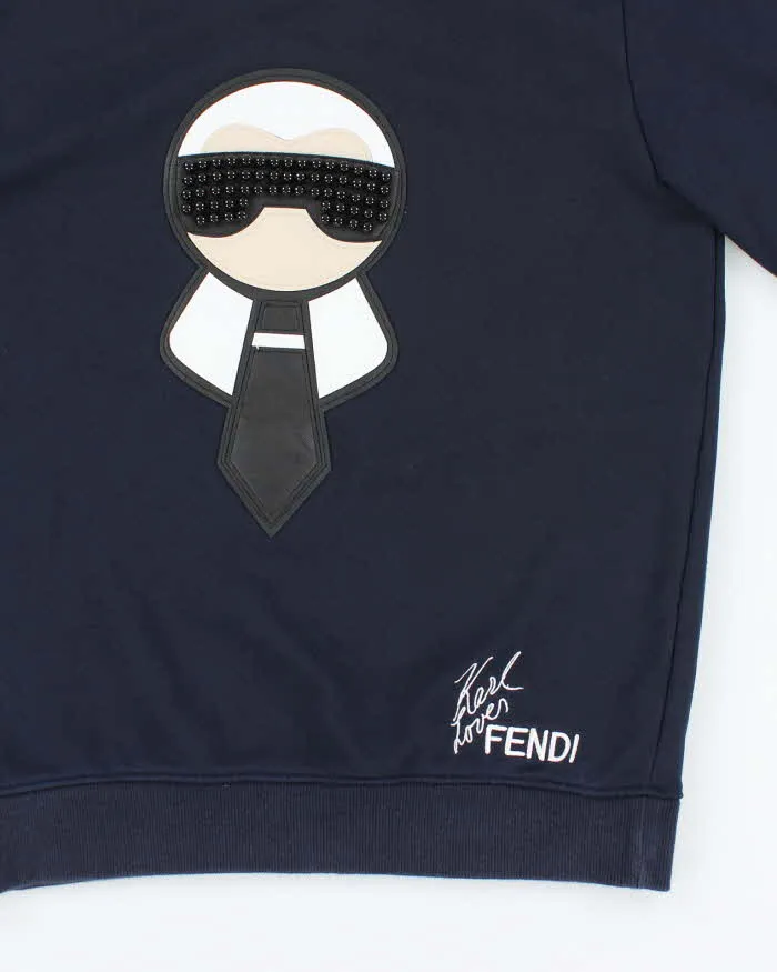 Vintage Y2K Fendi Karl Loves Fendi Graphic Sweatshirt - M sold by Rokit product image thumbnail 3