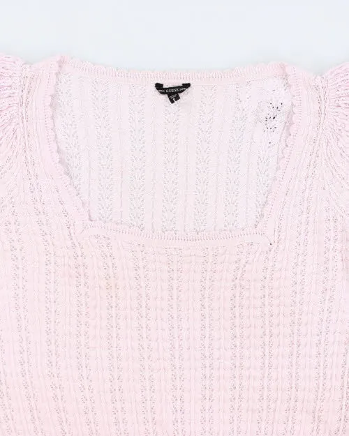 Guess Light Weight Pink Jumper - L sold by Rokit product image thumbnail 3