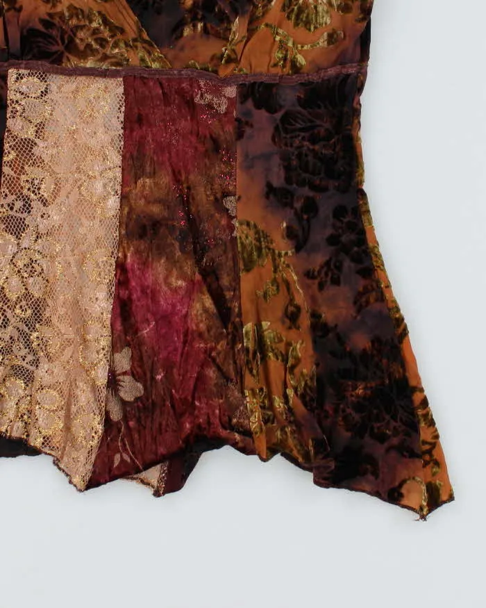 Vintage 90s Brown Pattern Cami Top - S sold by Rokit product image thumbnail 4