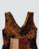 Vintage 90s Brown Pattern Cami Top - S sold by Rokit