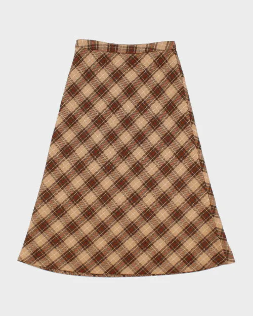 Y2k 00s CMG Plaid Wool Skirt - XS sold by Rokit product image thumbnail 2