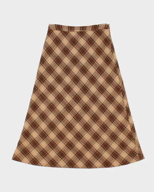 Y2k 00s CMG Plaid Wool Skirt - XS sold by Rokit