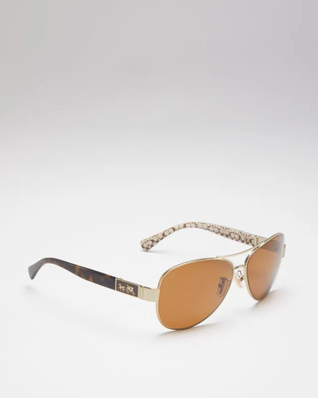 Coach Brown Gold Women's Sunglasses sold by Rokit
