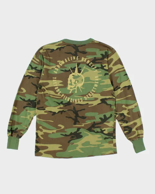 Vintage 2000's Camouflage Long sleeve T-Shirt - S sold by Rokit product image thumbnail 2