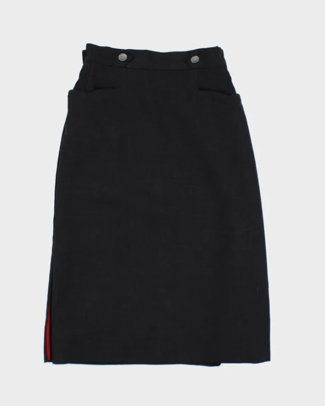 Vintage 80s Toni Lynn Wrap Suit Skirt - XXS sold by Rokit