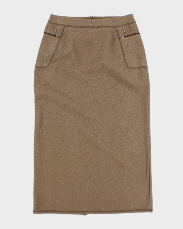 Vintage 90s Jessica Brown Skirt - S sold by Rokit
