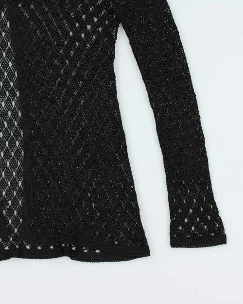 Y2k 00s Gerald Darrel Crochet Beaded Cardigan - L sold by Rokit product image thumbnail 4