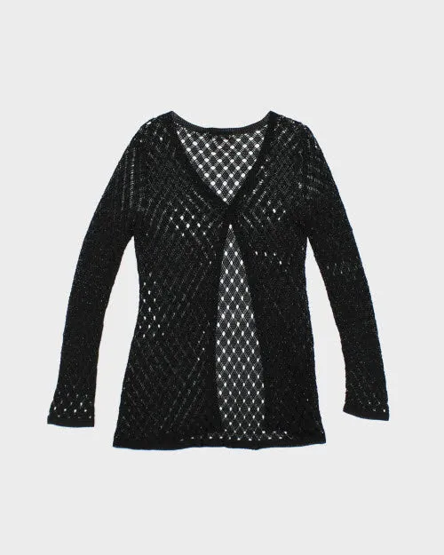 Y2k 00s Gerald Darrel Crochet Beaded Cardigan - L sold by Rokit product image thumbnail 2