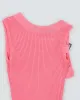 Vintage Y2k 00s Pink Knit Buckle Cami - S sold by Rokit