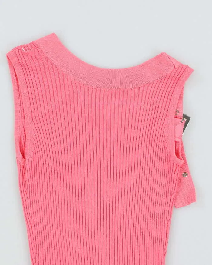 Vintage Y2k 00s Pink Knit Buckle Cami - S sold by Rokit product image thumbnail 4