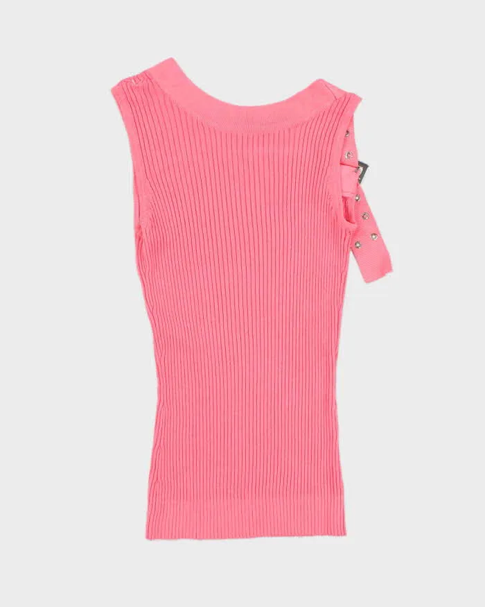 Vintage Y2k 00s Pink Knit Buckle Cami - S sold by Rokit product image thumbnail 2
