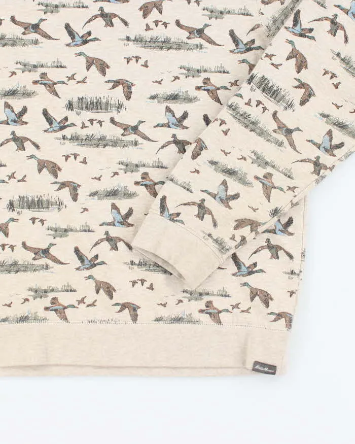 Vintage 2000's Eddie Bauer Duck All Over Print Sweatshirt - S sold by Rokit product image thumbnail 4