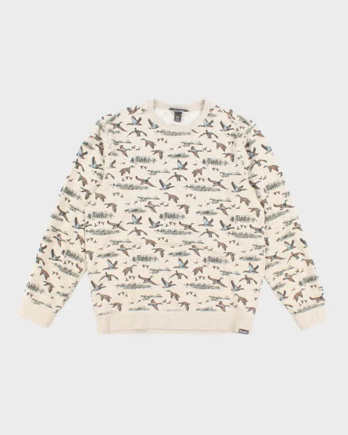 Vintage 2000's Eddie Bauer Duck All Over Print Sweatshirt - S sold by Rokit