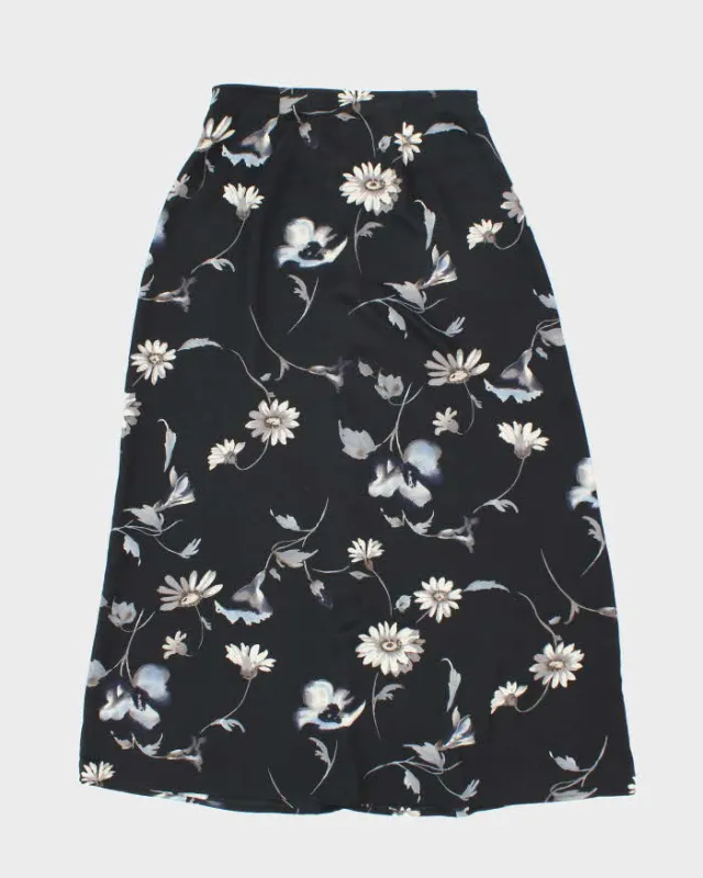 Vintage 90s M Collection Floral Skirt - XS sold by Rokit