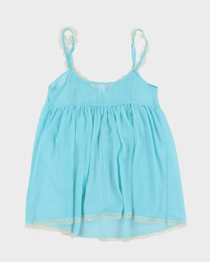 Vintage Y2k 00s Victoria's Secret Blue Mesh Cami - S sold by Rokit product image thumbnail 2