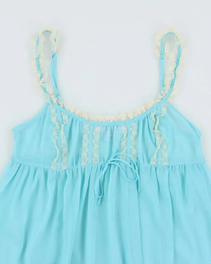 Vintage Y2k 00s Victoria's Secret Blue Mesh Cami - S sold by Rokit product image thumbnail 3