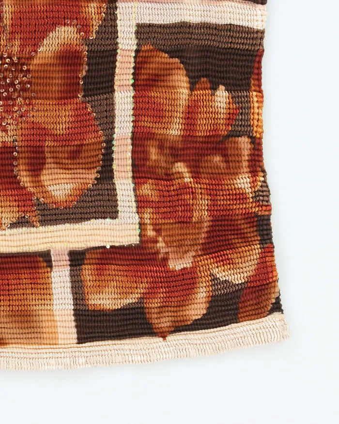 Vintage 90s Abstract Crepe Top - S sold by Rokit product image thumbnail 5