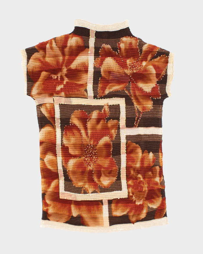 Vintage 90s Abstract Crepe Top - S sold by Rokit product image thumbnail 2