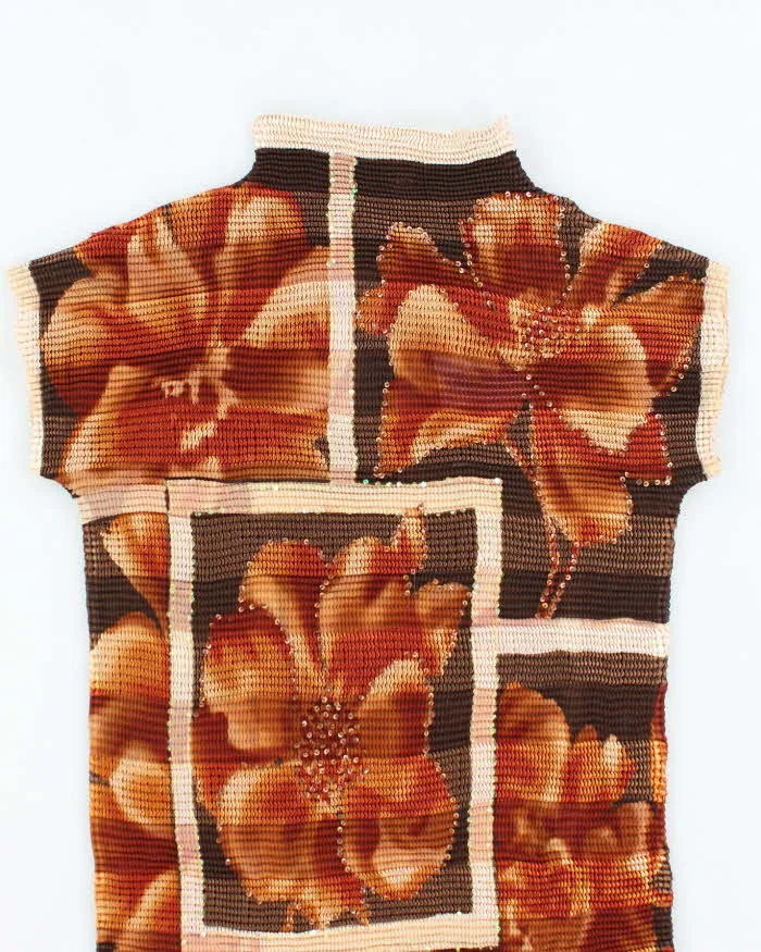 Vintage 90s Abstract Crepe Top - S sold by Rokit product image thumbnail 4