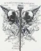 Vintage Y2K Skulls and Sword Gothic Graphic T-Shirt - L sold by Rokit