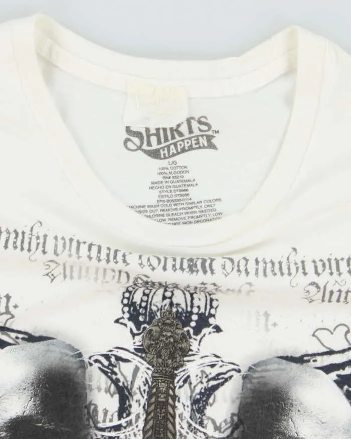 Vintage Y2K Skulls and Sword Gothic Graphic T-Shirt - L sold by Rokit product image thumbnail 5