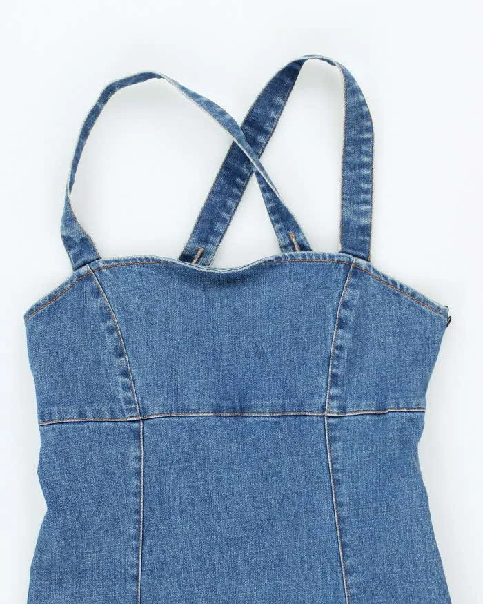 Vintage Y2k 00s Denim Mini Dress - XS sold by Rokit product image thumbnail 3