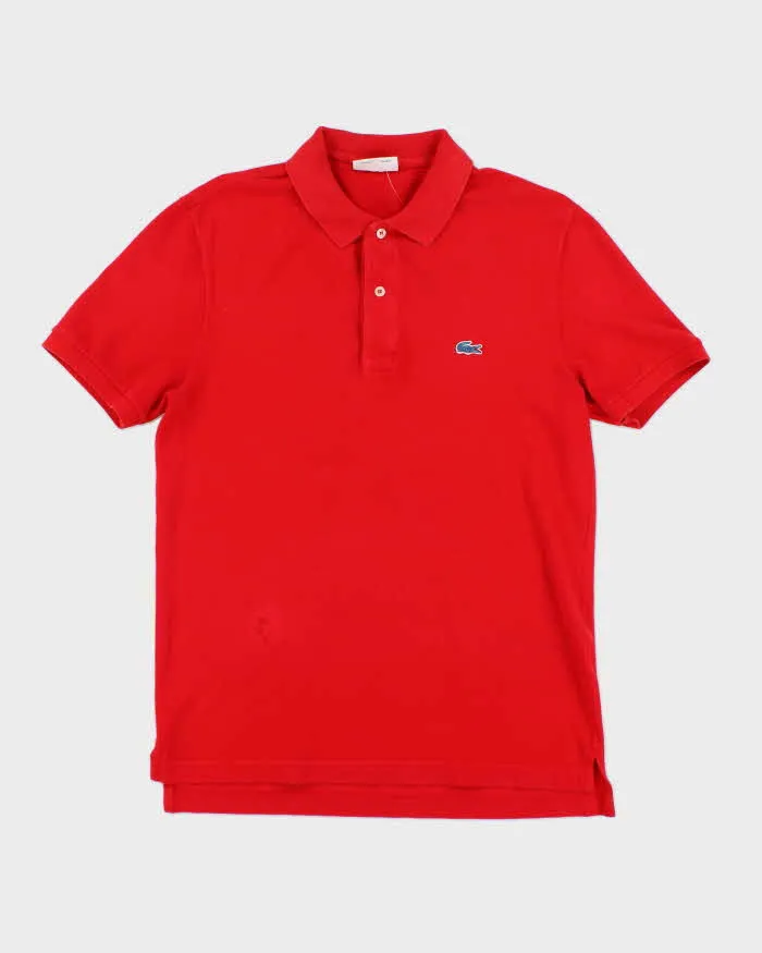 Vintage 2000's Lacoste by J Crew Blue Crocodile Polo Shirt - M sold by Rokit