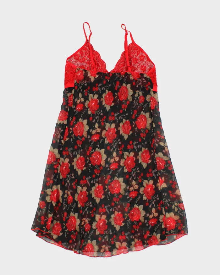 Vintage 90s Floral Mesh Lace Slip Dress - S sold by Rokit product image thumbnail 2
