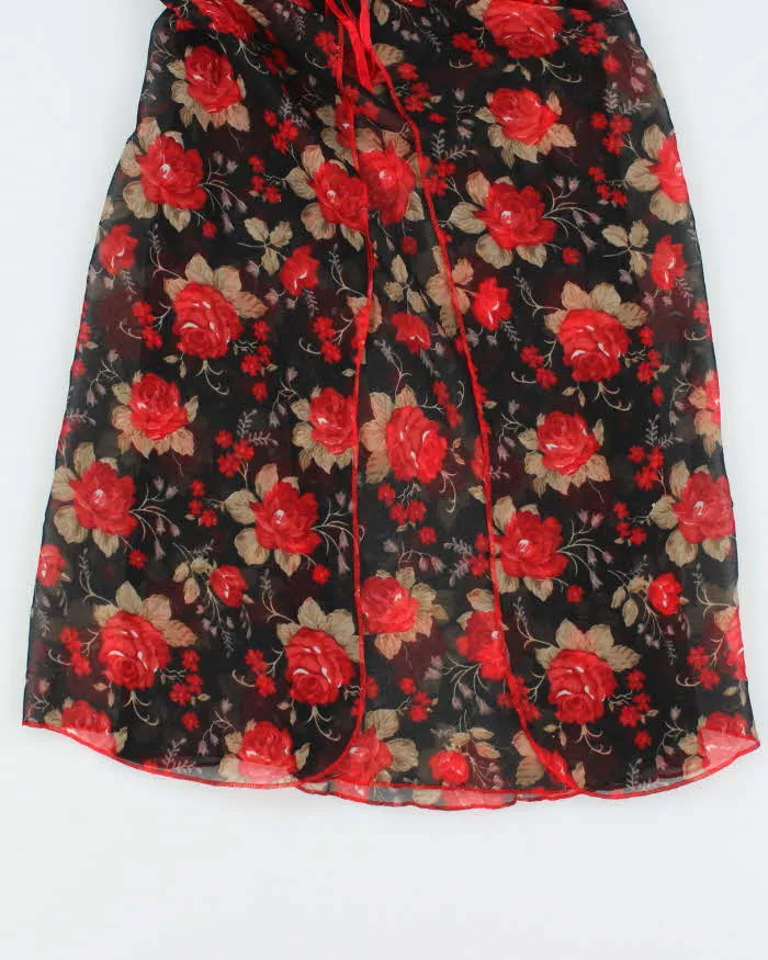 Vintage 90s Floral Mesh Lace Slip Dress - S sold by Rokit product image thumbnail 5