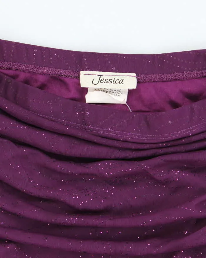 Vintage Y2k 00s Jessica Glitter Ruched Handkerchief Hem Dress - XS sold by Rokit product image thumbnail 3