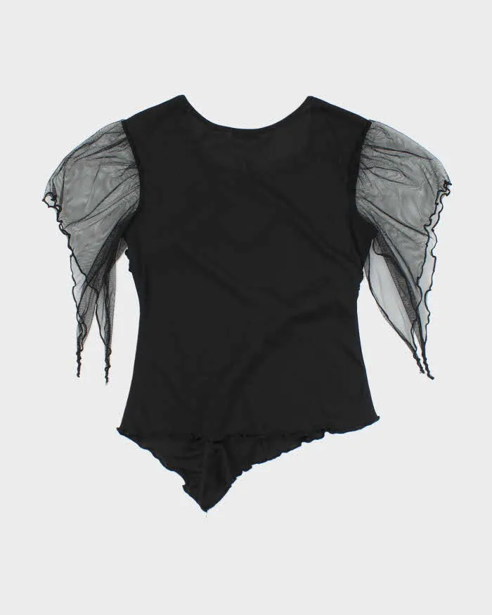 Vintage Y2k 00s Chunhing Ruffle Asymmetric Hem Top - S sold by Rokit product image thumbnail 2