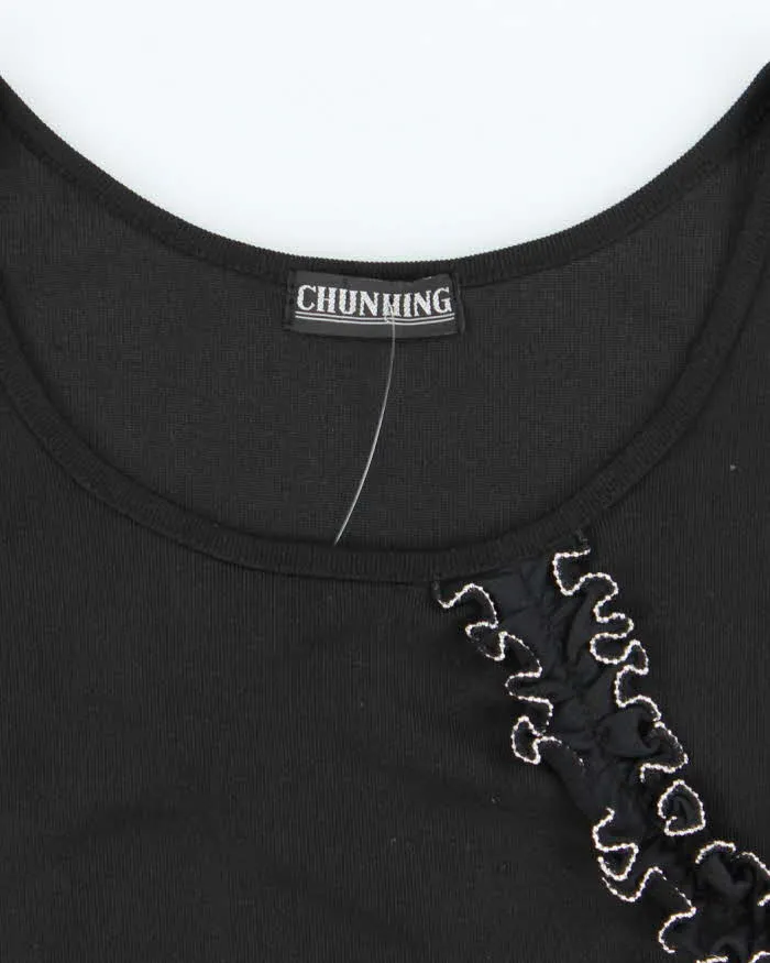 Vintage Y2k 00s Chunhing Ruffle Asymmetric Hem Top - S sold by Rokit product image thumbnail 5