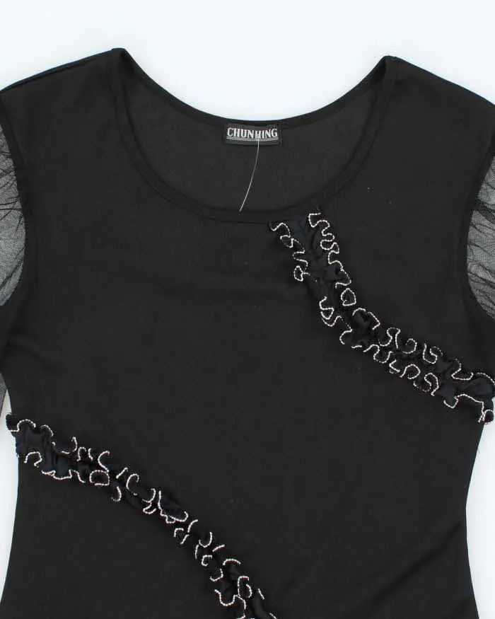 Vintage Y2k 00s Chunhing Ruffle Asymmetric Hem Top - S sold by Rokit product image thumbnail 3