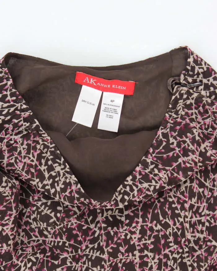 Vintage 90s Anne Klein Floral Silk Flowy Skirt - XS sold by Rokit product image thumbnail 5